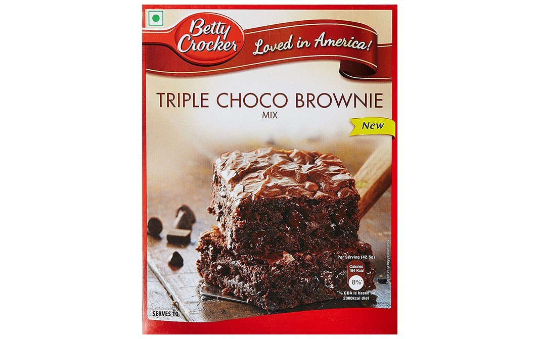 Betty Crocker Triple Choco Brownie Mix    Box  425 grams